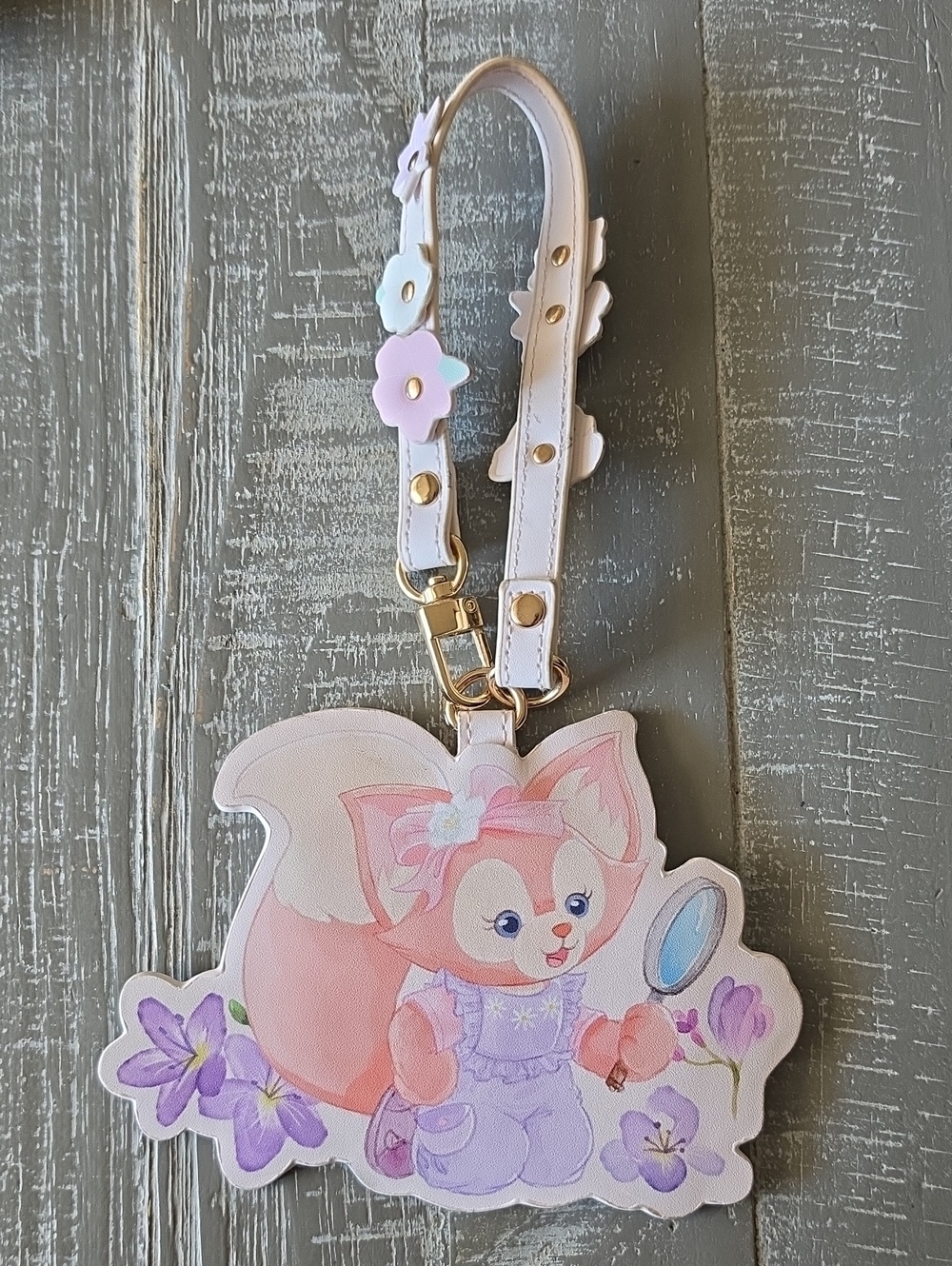 LinaBell Pass Card Holder, Shanghai Disneyland, Pink Fox, Disney Lina Bell